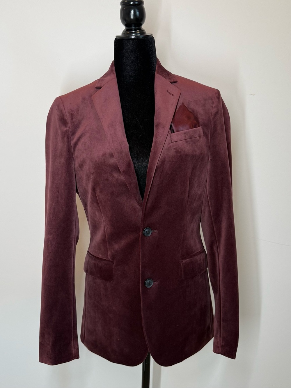 AMAZING JF J. Ferrar Evening Edition Slim Fit Velvet Blazer 36R Dinner Jacket